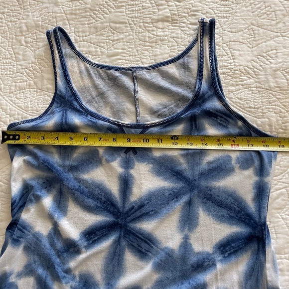 Chaps Maxi Dress Womens Blue & White Sleeveless Size Large - Picture 8 of 11